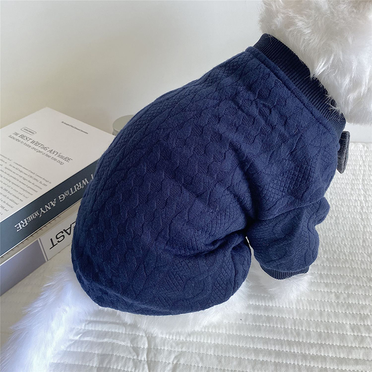 England gentleman style sweater with bow tie for pets