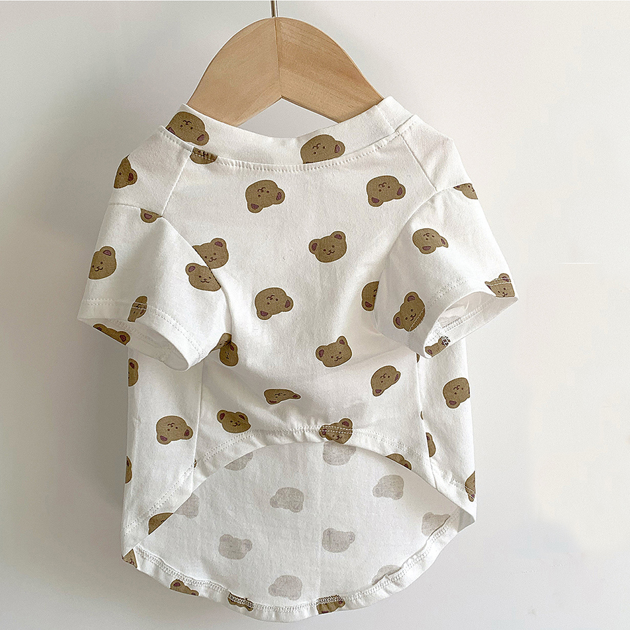 Pet T shirt 100% cotton spring clothes for cat dog clothes